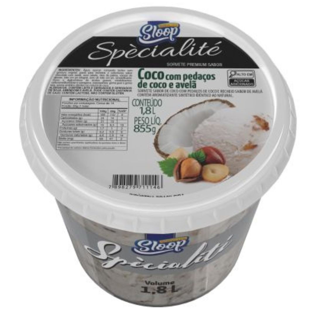Encontraproduto.com.br - Sorvete Sloop Coco Com Avela 1,8L