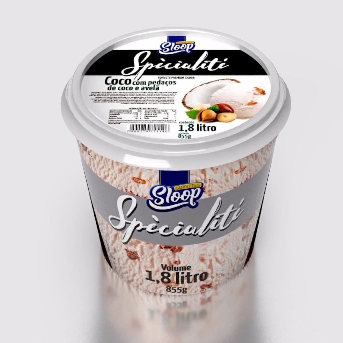 Encontraproduto.com.br - Sorvete Sloop Coco Com Avela 1,8L