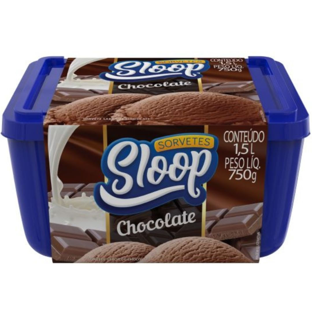 Encontraproduto.com.br - Sorvete Sloop Chocolate 1,5l