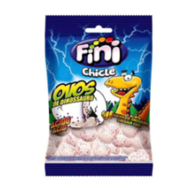 Chiclete Ovos de Dinossauro Azedinho 80g - Fini