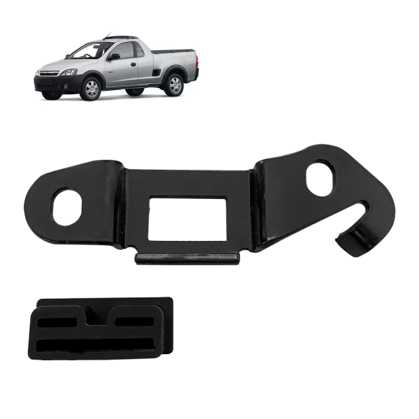 Encontraproduto.com.br - Batente Tampa Traseira Montana GI GII Pick Up Corsa Esquerdo