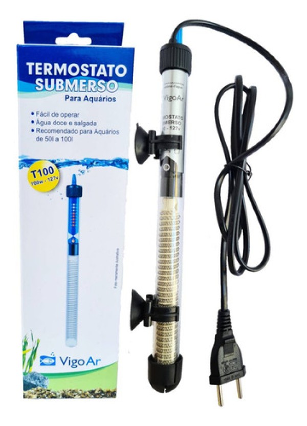 Termostato 100W para Aquário Vigo Ar
