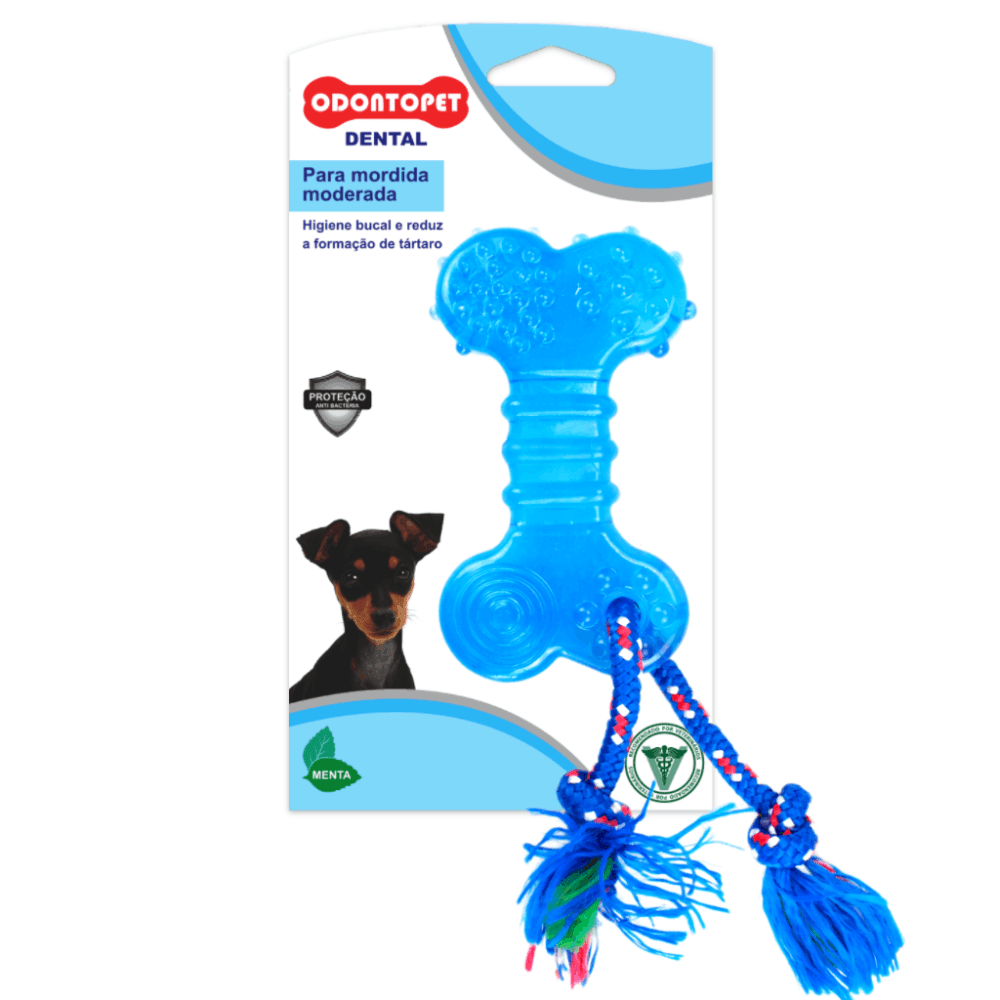 Encontraproduto.com.br - Brinquedo Dentalbone Flat com Corda Odontopet