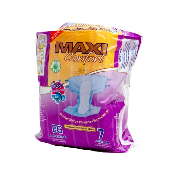 Encontraproduto.com.br - Fraldas Geriátrica Descartável EG - Pacote com 7 unidades