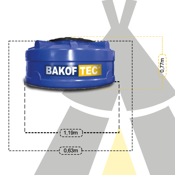 Encontraproduto.com.br - Tanque de Polietileno 500L - BAKOF