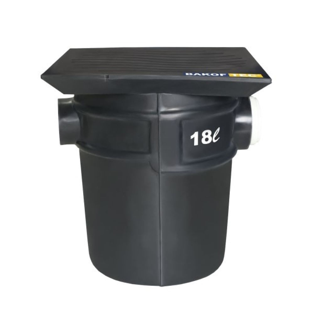 Encontraproduto.com.br - Caixa de Gordura Polietileno com Cesto Limpeza Bakof Tec