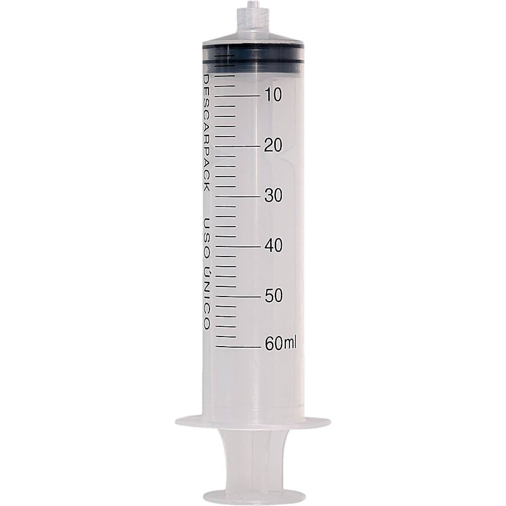 Encontraproduto.com.br - Seringa Descartável 60ml Luer Lock Descarpack 1un