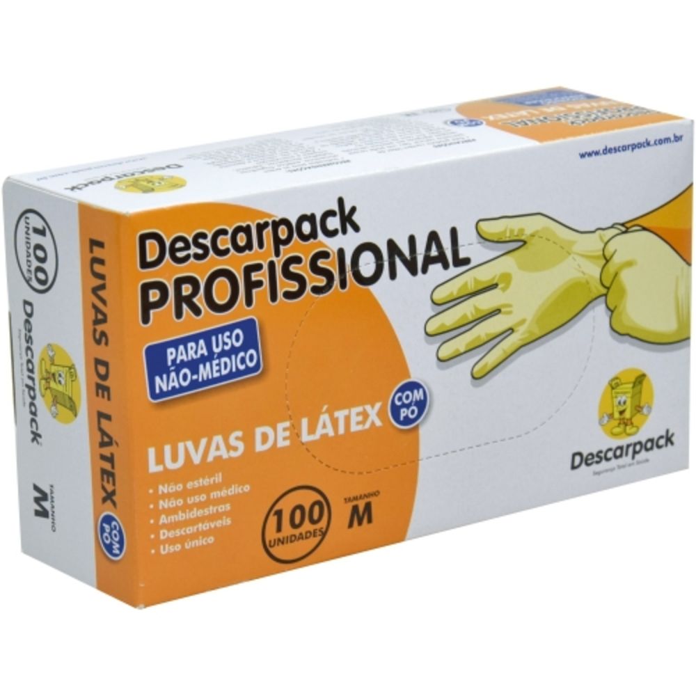 Descarpack Luva Latex Com Talco M C/100