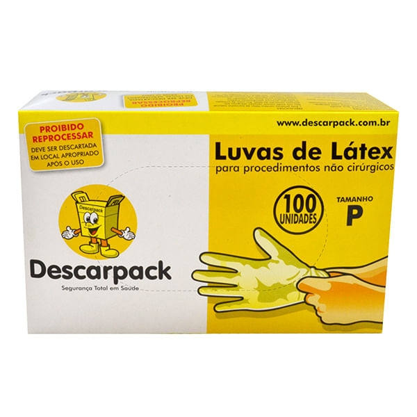 Encontraproduto.com.br - LUVA DE LATEX DESCARPACK P C/100