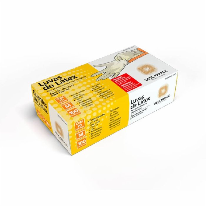 Encontraproduto.com.br - Luva De Procedimento Látex Com Pó - Descarpack