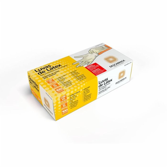 Encontraproduto.com.br - Luva de Procedimento G com Pó - Caixa com 100 unidades