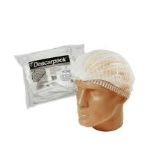 Touca Descartável com Elástico Branca - Descarpack