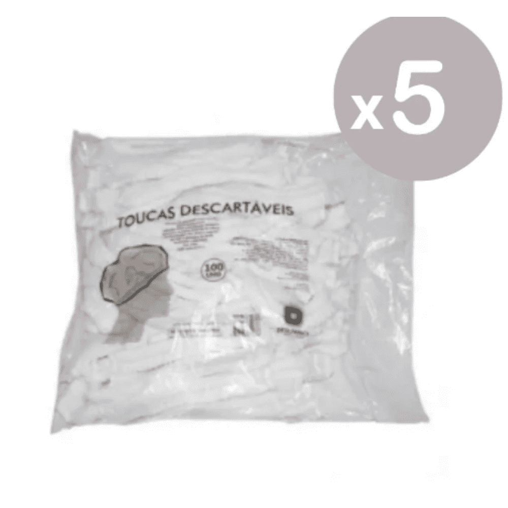 Encontraproduto.com.br - Touca Descartável com Elástico Branca - Descarpack
