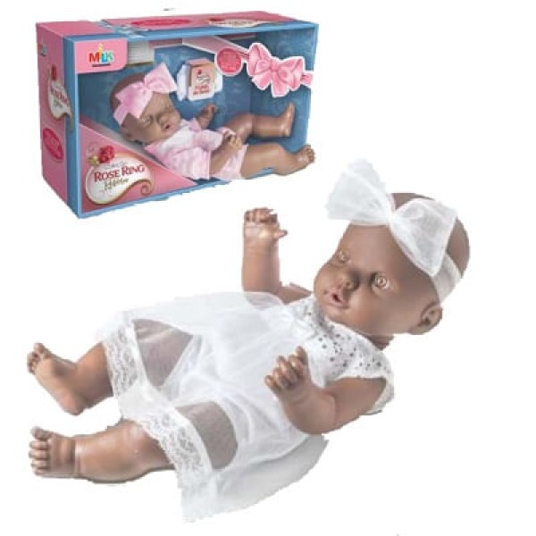 Encontraproduto.com.br - Coleção Rose Ring Reborn Negra Batizado - Milk
