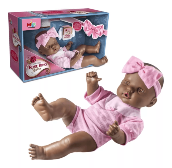 Encontraproduto.com.br - Coleção Rose Ring Reborn Negra Batizado - Milk