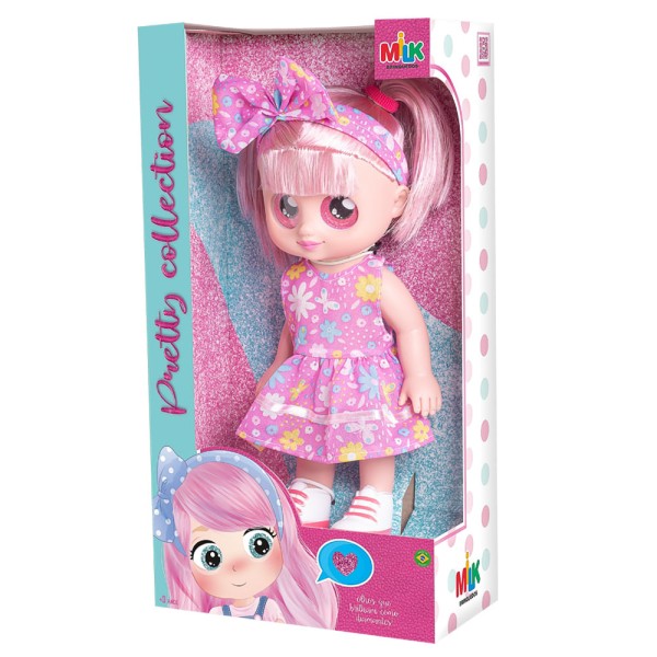 Encontraproduto.com.br - Boneca - Pretty Collection - Roxa - Milk