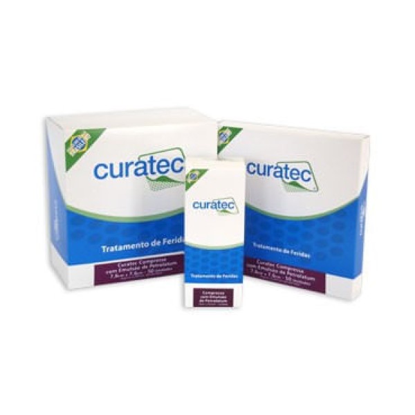 Encontraproduto.com.br - Curatec Compressa em Petrolatum 7,6 X 20,3 cm  Unidade