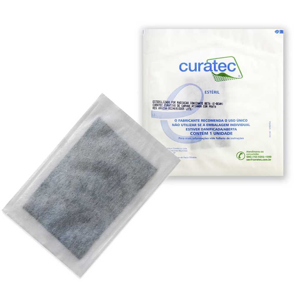Encontraproduto.com.br - Curativo De Carvão Ativada Com Prata Curatec