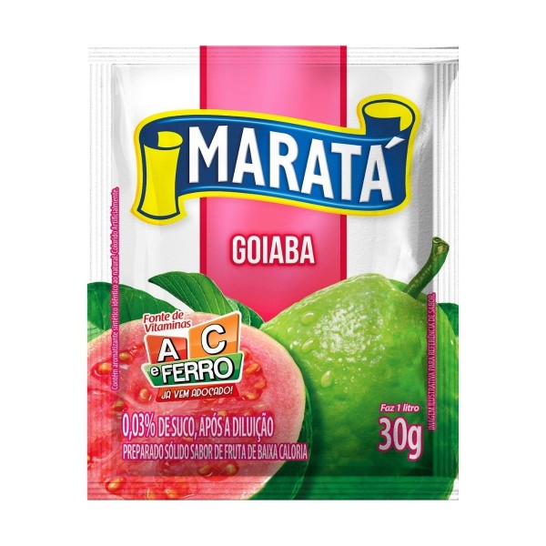 Encontraproduto.com.br - Refresco em Pó Maratá Goiaba Unidade com 30g