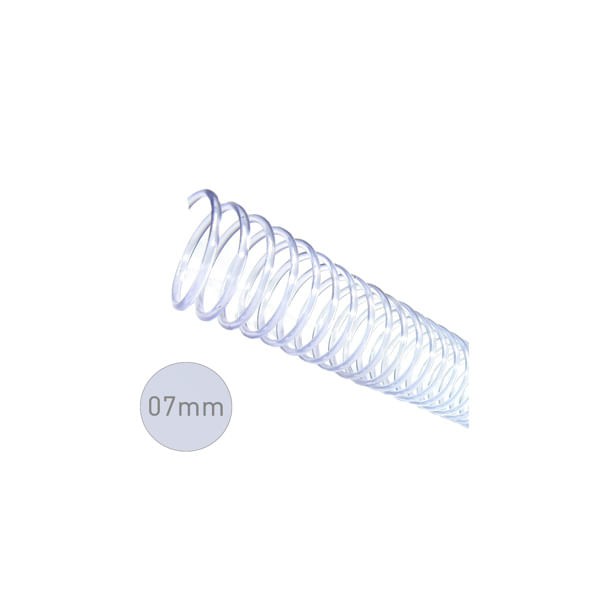 Encontraproduto.com.br - Espiral Cristal 07mm Pct C/100 -25 Fl