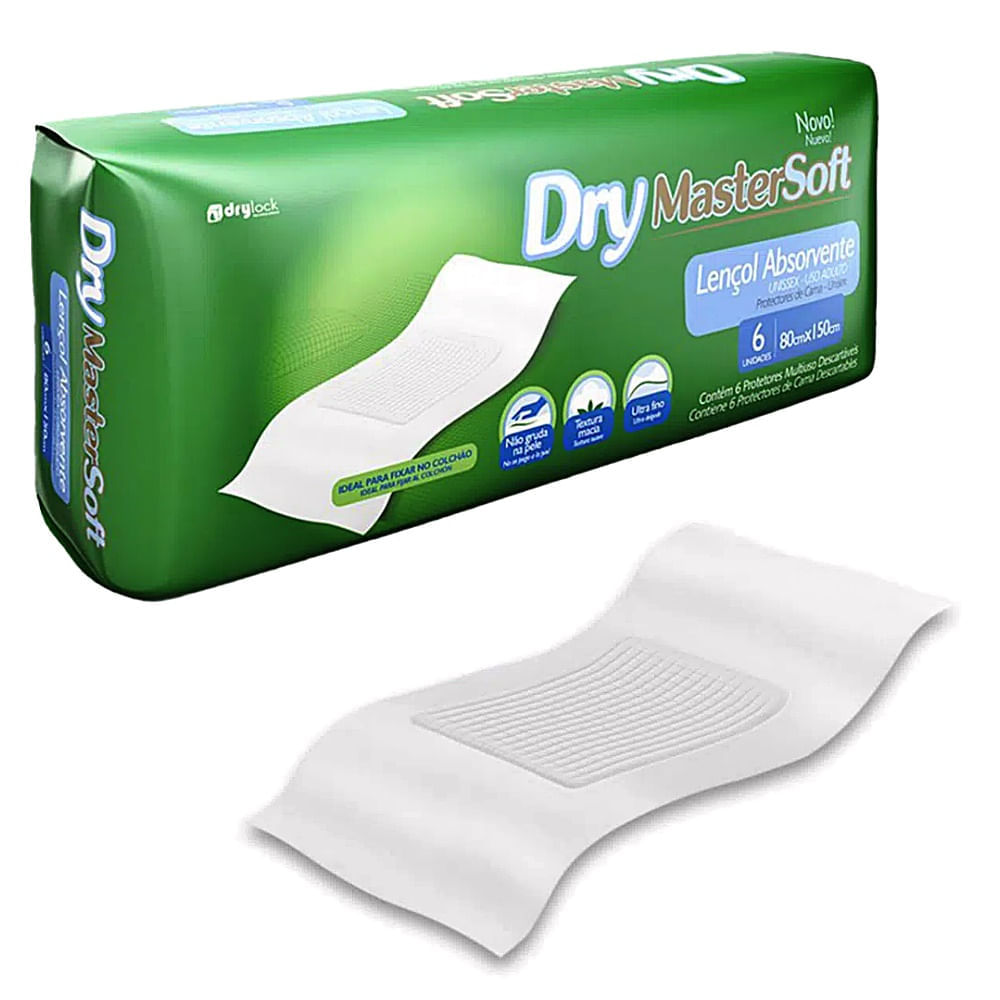 Absorvente Dryman Economics 80cmx150cm com 6 Unidades
