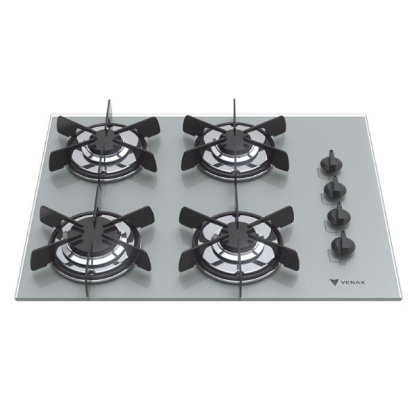 Encontraproduto.com.br - COOKTOP VOLARE 4 Q PRATA GAS GLP