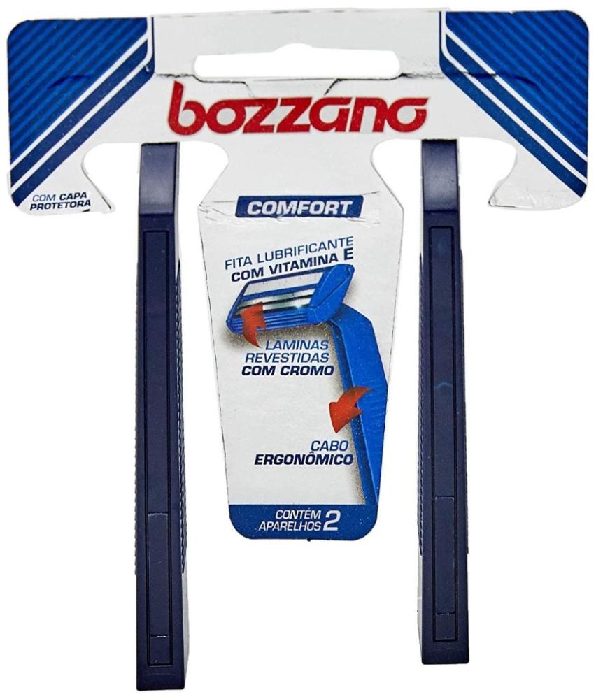 Encontraproduto.com.br - Aparelho de Barbear Bozzano Comfort Com 2 Unidades Ref. 636