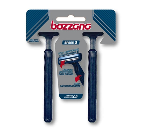Encontraproduto.com.br - Aparelho Barba Bozzano Speed 2 Laminas 2UN