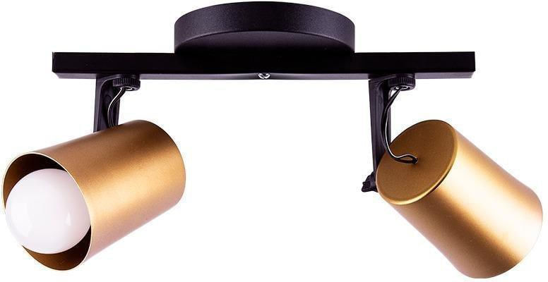 Encontraproduto.com.br - Spot Trilho Fokus Dourado E27 2 Lâmpadas Startec