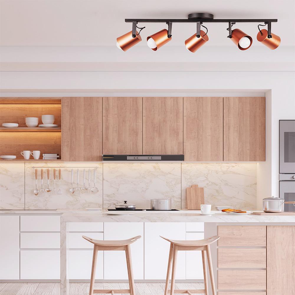 Encontraproduto.com.br - Luminária Trilho de Spot 3 Lâmpadas Fokus 20W Alumínio Startec 147190118 Cobre Bivolt