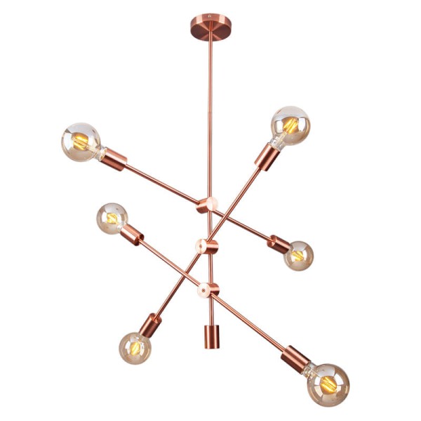 Encontraproduto.com.br - Lustre Pendente Startec Circuit Cobre E27 Bivolt