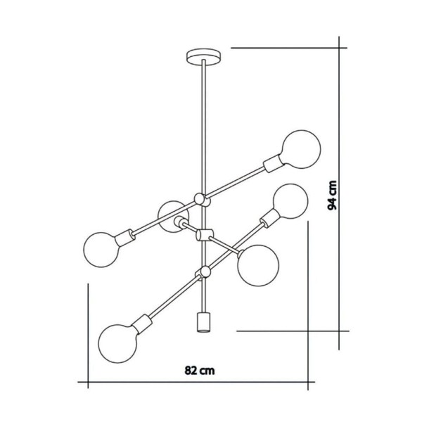 Encontraproduto.com.br - Lustre Pendente Startec Circuit Cobre E27 Bivolt