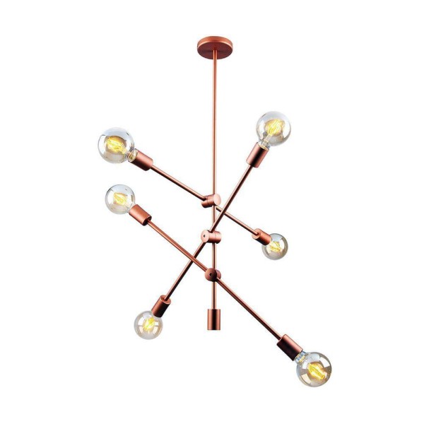 Encontraproduto.com.br - Lustre Pendente Startec Circuit Cobre E27 Bivolt