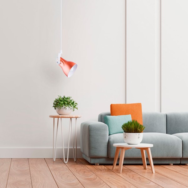 Encontraproduto.com.br - Pendente Octa Plus Cobre/Branco E27 1 Lâmpada Startec