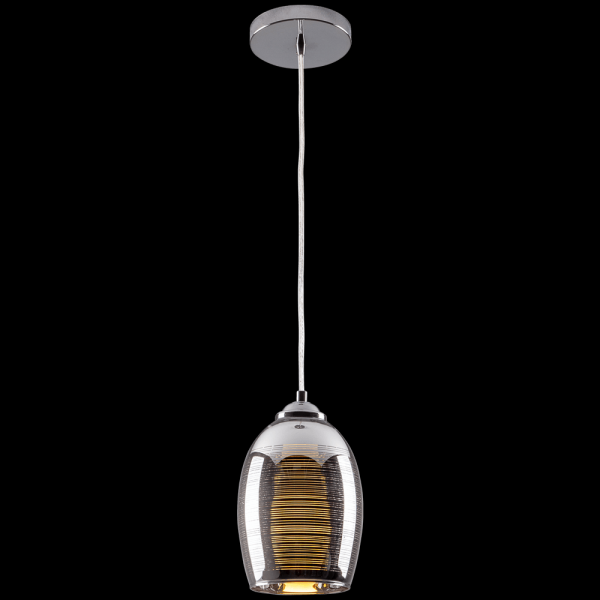 Encontraproduto.com.br - Pendente Vidro Row 1XE27 Prata Startec