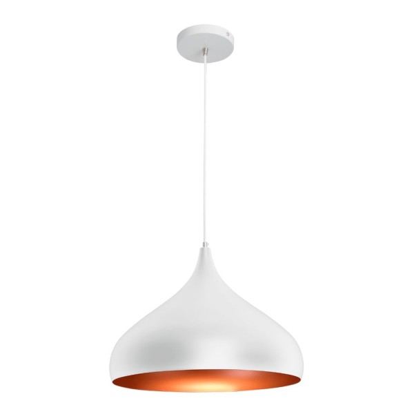Pendente Rpx Gota Branco 40cm E27 1 Lâmpada Startec