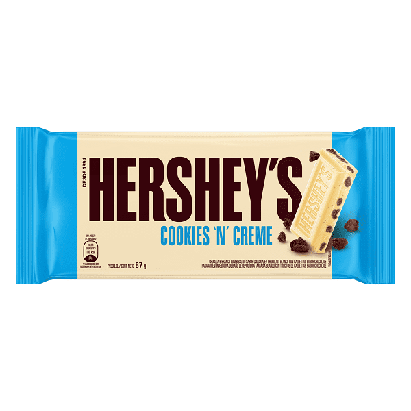 Encontraproduto.com.br - Tablete de Chocolate Hershey´s Cookies ´n´ creme 87g
