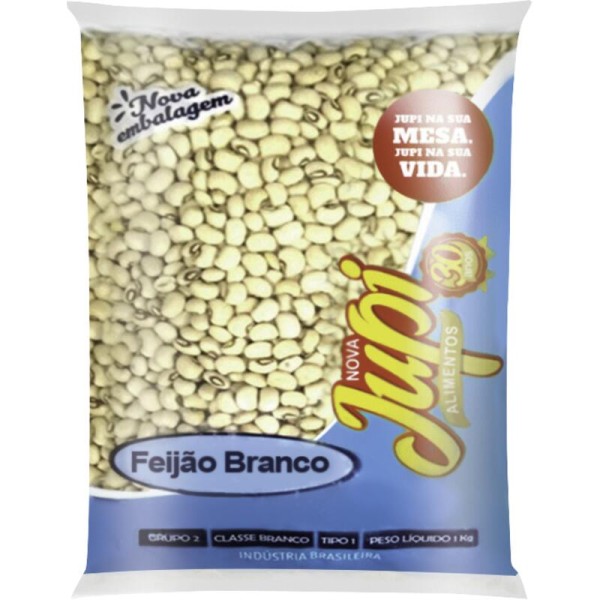 Encontraproduto.com.br - Feijão Branco Jupi Tipo 1 Pacote com 1kg