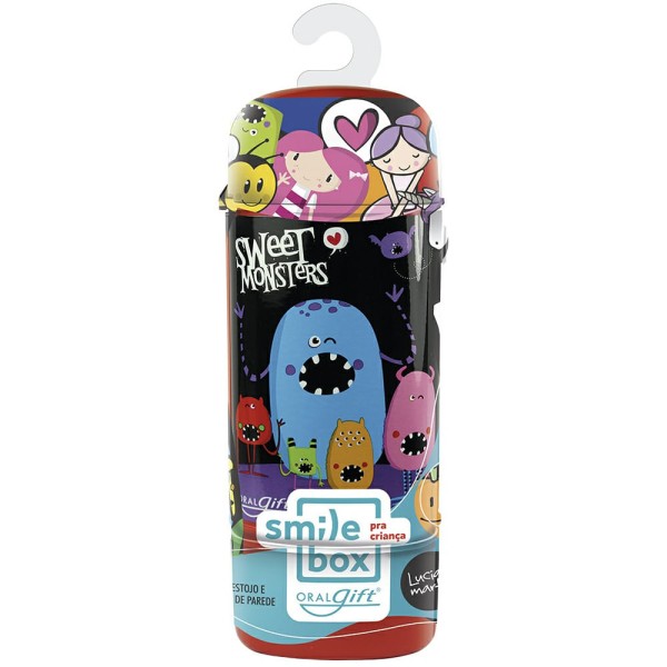 Kit Estojo dental Smilebox Fun Infantil Luciano Martins Monstros