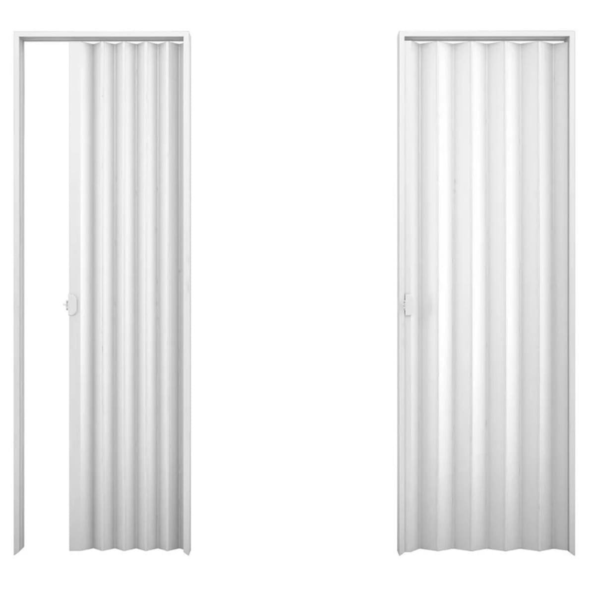 Encontraproduto.com.br - Porta Sanfonada 70x210 Branco Plasbil