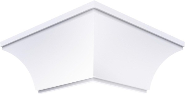 Encontraproduto.com.br - Canto Forro PVC Externo Plasbil Nobre Branco Pacote com 4 Unidades