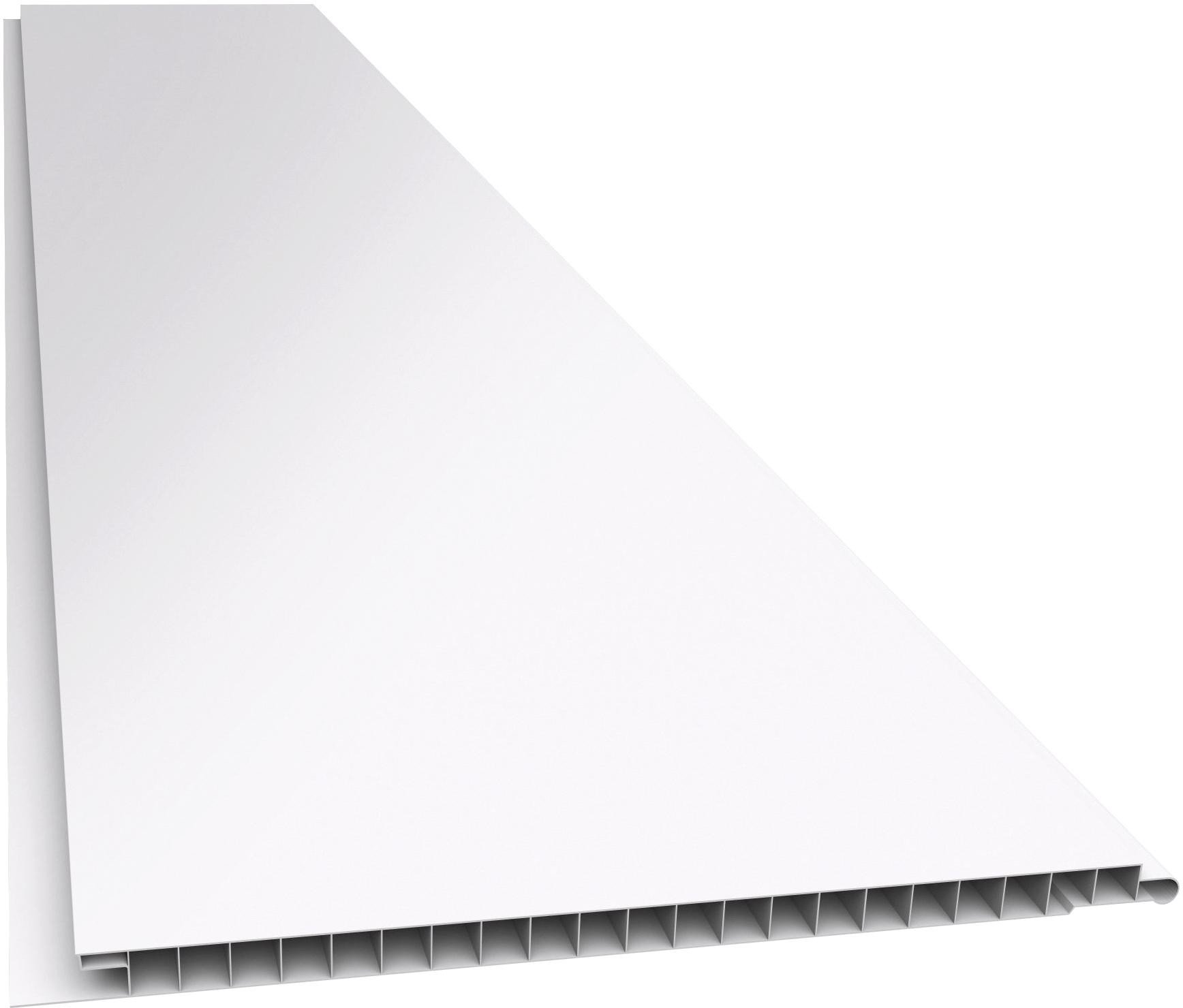 Forro PVC Plasbil Liso Junta Seca Branco 10mm 20cm 4m