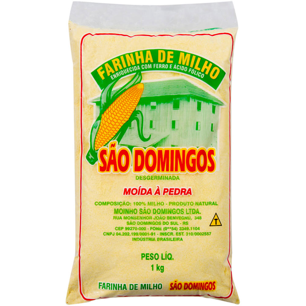 Encontraproduto.com.br - Farinha de Milho Média São Domingos 1kg