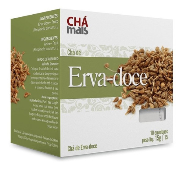 Chá Erva Doce 10 Sachês - Chá Mais