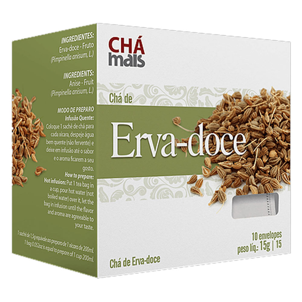 Encontraproduto.com.br - Chá Erva Doce 10 Sachês - Chá Mais