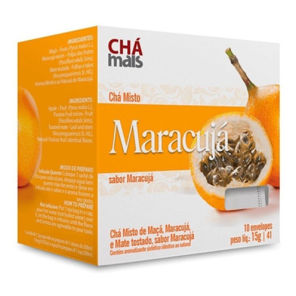 Chá Maracujá 10 Sachês - Chá Mais