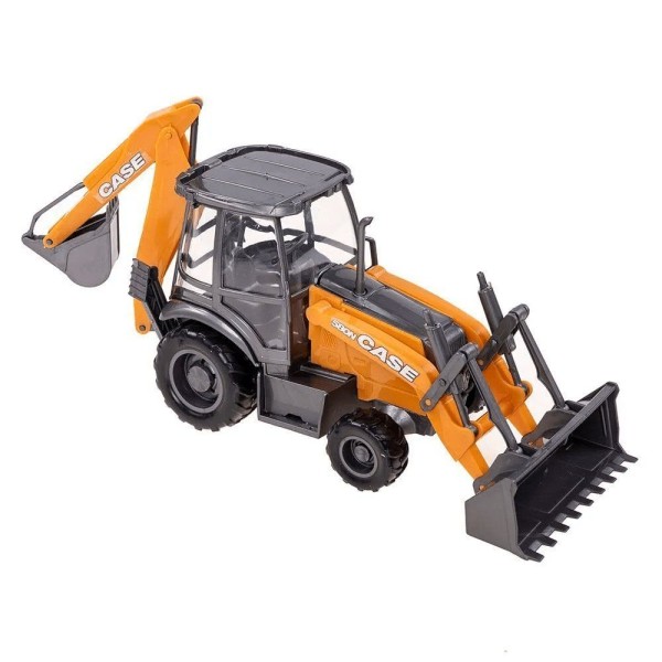 Encontraproduto.com.br - Trator de Brinquedo Miniatura Retroescavadeira Case 580n