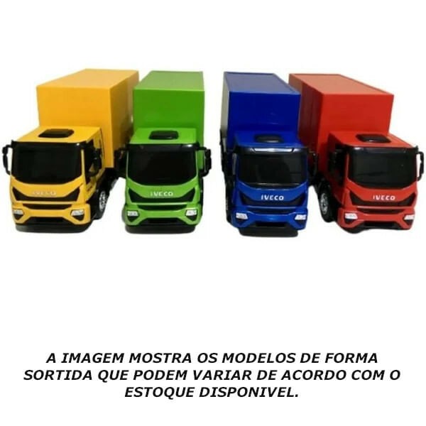 Encontraproduto.com.br - Caminhão Iveco Tector Baú Usual Brinquedos - Cores Sortidas