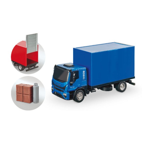 Encontraproduto.com.br - Caminhão Iveco Tector Baú Usual Brinquedos - Cores Sortidas