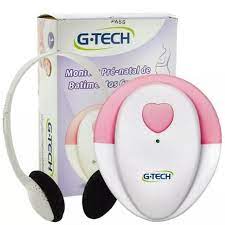 Encontraproduto.com.br - Monitor Sonoro Pré Natal Gtech DOPGT1G Branco e Rosa